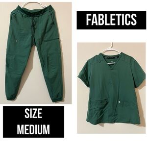 Fabletics Emerald Green Medical Set